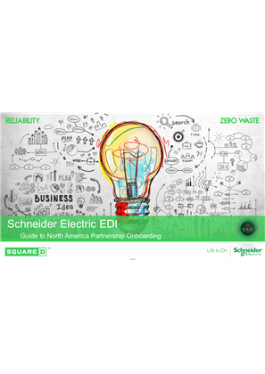 Image of Guide to EDI with Schneider Electic NAM
