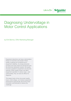 Image of Diagnosing Undervoltage in Motor Control Applications White Paper