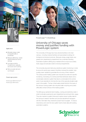 Image of University of Chicago saves money and justifies funding with PowerLogic system