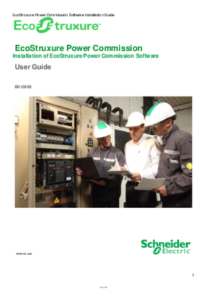 Image of User Guide for Ecostruxure power commission