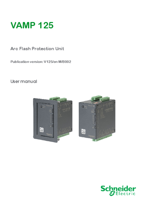 Image of VAMP 125 Arc Flash Protection Unit User Manual