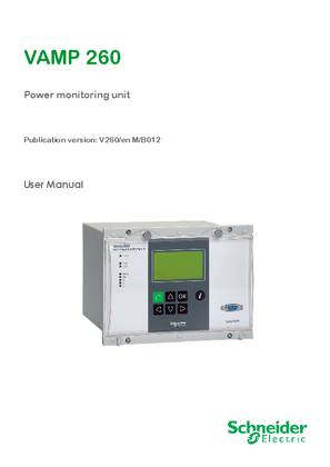 Image of VAMP 260 - Power monitoring unit - User manual