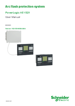 Image of PowerLogic A5 V321 Arc flash protection system User Manual