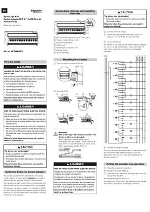 Image of SpaceLogic KNX- Switch Actuator REG-K/12x230/16-Operating instructions (EN)