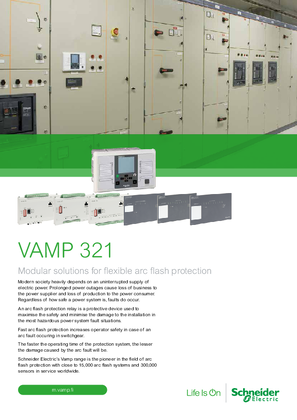 Image of VAMP 321 Modular solutions for flexible arc flash protection