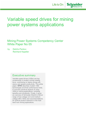 Image of Variable speed drives for mining power systems applications