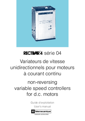 Image of Non-reversing variable speed controllers for d.c. motors.