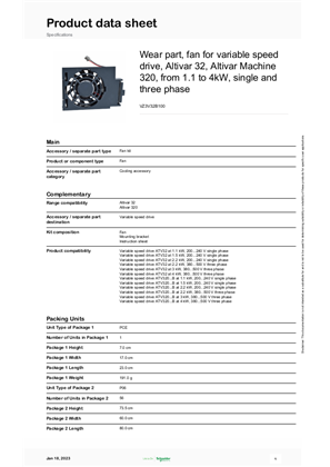 Imagen de VZ3V32B100_Product Datasheet