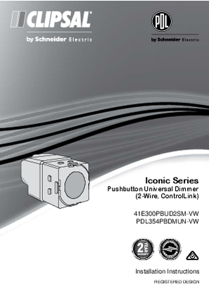 Image of PDL Iconic- Push-Button Universal Dimmer-User Guide (EN)