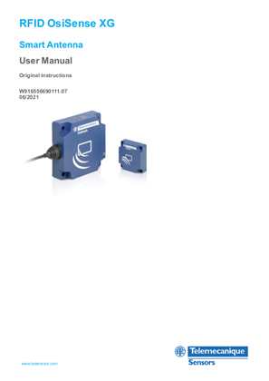 Image of RFID OsiSense XG - Smart Antenna, User Manual
