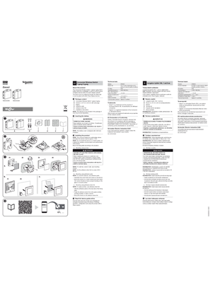 ภาพของ Exxact Connected Wireless Switch 1-gang/ 2-gang - Instruction sheet