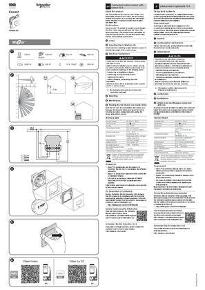 Image of Exxact Connected motion sensor with switch 10 A - Installation instructions