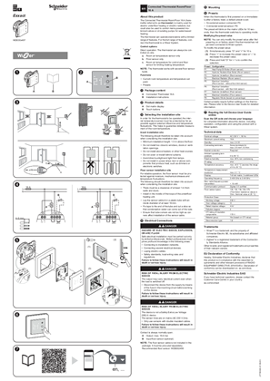 Image of Connected Thermostat Room/Floor 16 A - Installation manual