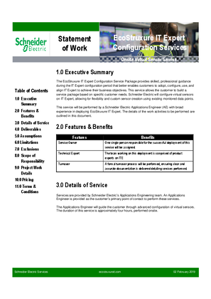 イメージ SOW - ITE Field Services - Onsite Child Service - Virtual Sensors