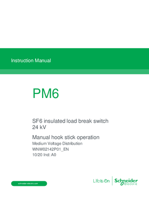 Image of Load Break Switch User Manual Hookstick PM6 24 kV