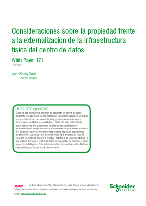 Imagen de Consideraciones sobre la propiedad en comparación con la externalización de la infraestructura física del centro de datos