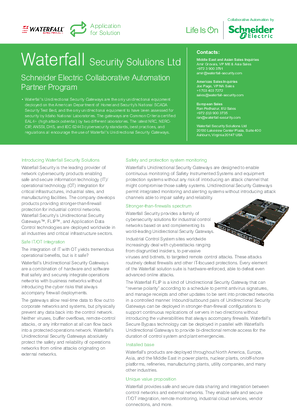 Image of CAPP - Waterfall Security Brochure