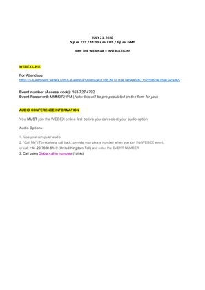 Image of Webinar Remote Ops July 21 5pm