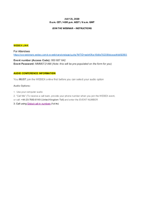 Image of Webinar Remote Ops July 21 8am