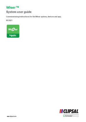 Image of Wiser Pacific System User Guide Clipsal (en)