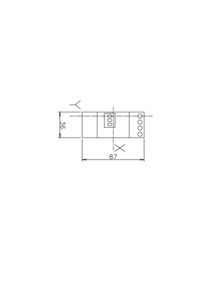 的映像 AMP digital ammeters Technical drawings