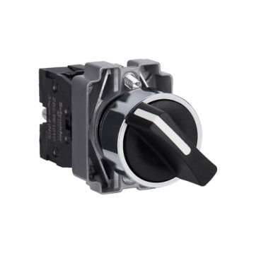 的映像 XB2BD21C : 2位选择开关， 标准手柄， Ø22，自锁定，1NO