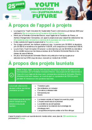 Image de Youth Innovation for a Sustainable Future - FR