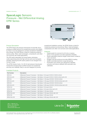 Image of EPW Series Wet Pressure Transducers - Installation Instructions