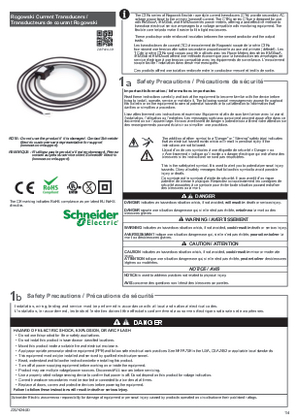 Image of METSECTRx Series Rogowski Current Transducers Instruction Sheet