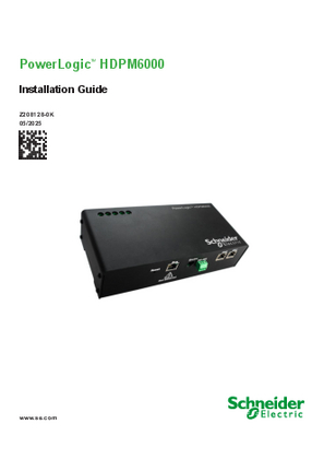 Image of PowerLogic™ HDPM6000 Head Unit Installation Guide