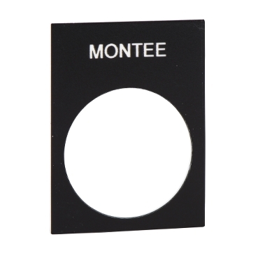 的映像 ZB2BY2107 : 图例 - 30 x 40 mm - 黑 - MONTEE