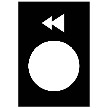 的映像 ZB2BY2906 : 图例 - 30 x 40 mm - 黑 - 左或较低，慢-快