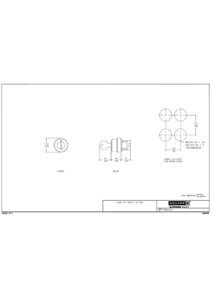 Image of 22MM KEY SWITCH SP RET