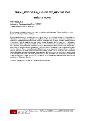 Image of Harmony Hub ZBRN1/ZBRN2, Firmware