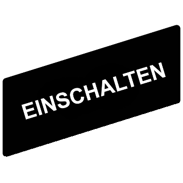 的映像 ZBY02231 : 有标记图例 8 x 27 mm - 用于图例架 30 x 40 mm - EINSCHALTEN