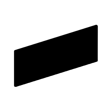 Image of ZBY4005 : Blank legend, Harmony XB4, Harmony XB5, 8 x 27mm, black, unmarked