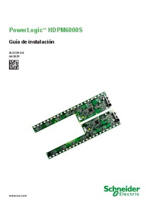 Imagen de PowerLogic™ HDPM6000S - Guía de instalación