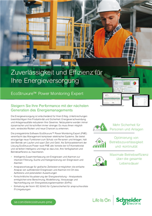 Bild von EcoStruxure Power Monitoring Expert – Flyer