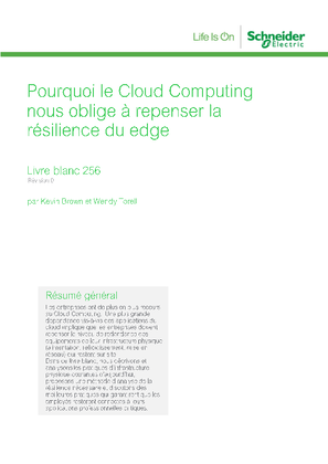 Pourquoi le Cloud Computing nous oblige à repenser la résilience du edge