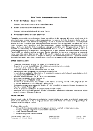 Imagen de Relevador Inteligente Zelio Logic 2 Schneider Electric