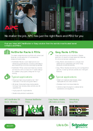 Image of APC Racks Flyer 2025 (Europe)