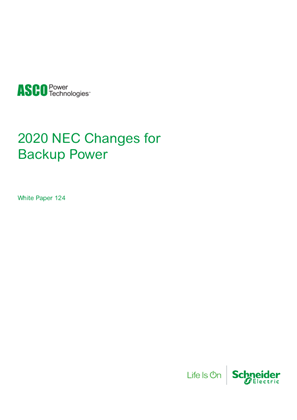 Image of ASCO White Paper | 2020 NEC Changes for Backup Power