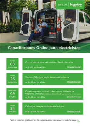 Imagen de Calendario Capacitaciones Electricistas