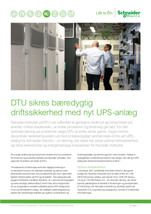 Billede af DTU sikres bæredygtig driftssikkerhed med nyt UPS-anlæg