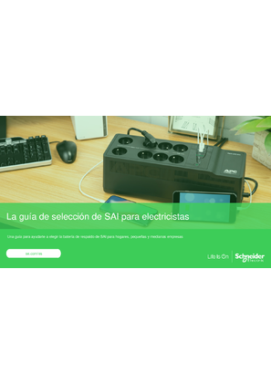 Imagen de Guía de selección de SAI para electricistas