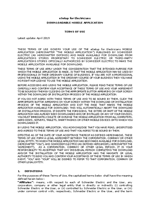 Slika linije eSetup for Electricians - Terms Of Use EN