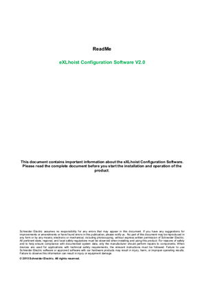 イメージ eXLhoist Configuration Software EN