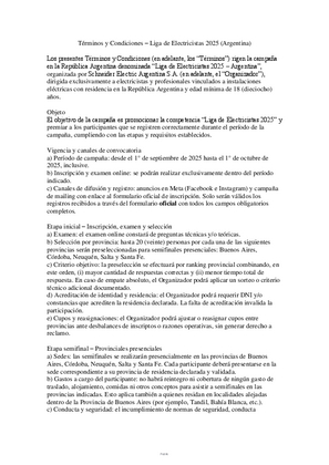 Imagen de Términos y condiciones concurso electricistas