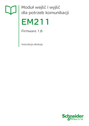 Obraz Moduł Wejść/Wyjść EM211 - instrukcja obsługi