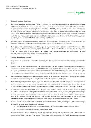 Billede af Schneider Electric Danmark A/S General Purchasing Terms and Conditions